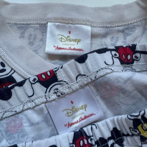 Hanna Andersson Adult Small Organic Cotton Disney Mickey Mouse Short John PJ Set - Picture 6 of 7